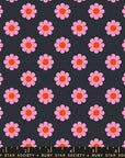 Meadow Star -  Honey Pie in Soft Black | Quilting Cotton