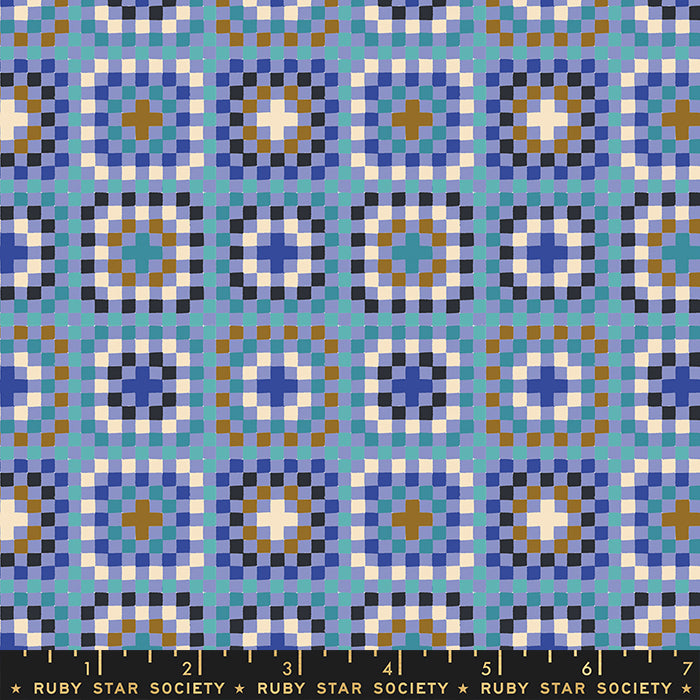 Meadow Star - Granny Square in Dusk | Quilting Cotton