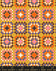 Meadow Star - Granny Square in Caramel | Quilting Cotton