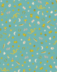 Ooh Lucky Lucky - Good Luck in Turquoise | Quilting Cotton
