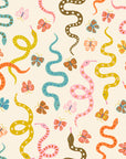 Ooh Lucky Lucky - Garden Snake in Natural | Quilting Cotton