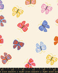 Ooh Lucky Lucky - Butterfly in Natural | Quilting Cotton