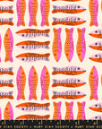 Ooh Lucky Lucky - Sardines in Pink | Quilting Cotton