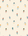 Winterglow - Ski Peeps in Natural | Quilting Cotton