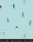 Winterglow - Ski Peeps in Polar | Quilting Cotton