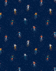 Winterglow - Ski Peeps in Navy | Quilting Cotton