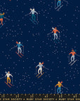 Winterglow - Ski Peeps in Navy | Quilting Cotton