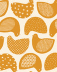 Winterglow - Snow Birds in Honey | Quilting Cotton