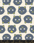 Good Spirits - Scaredy Cats in  Natural | Quilting Cotton | Glow in the Dark