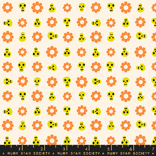 Good Spirits - Loves Me Not in Natural| Quilting Cotton