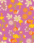 Animal Animal - Snail Garden in Heliotrope Purple | Quilting Cotton