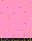 Carousel - Tiny Mushroom in Flamingo Pink | Quilting Cotton