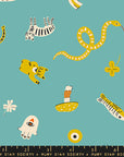 Ooh Lucky Lucky - Good Luck in Turquoise | Quilting Cotton