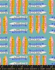 Ooh Lucky Lucky - Sardines in Turquoise | Quilting Cotton