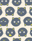Good Spirits - Scaredy Cats in  Natural | Quilting Cotton | Glow in the Dark