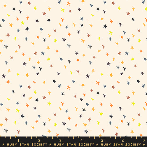 Good Spirits - Mini Starry in Halloween Rainbow | Quilting Cotton