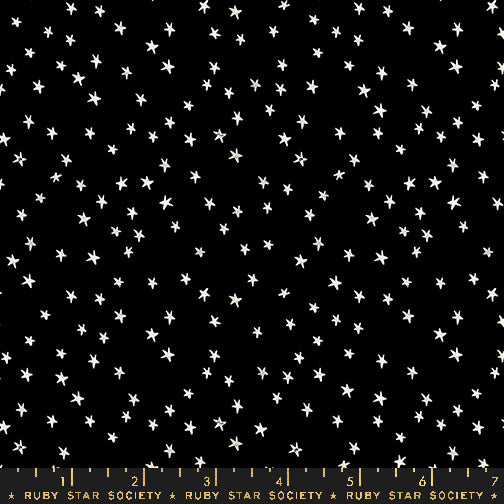 Good Spirits - Mini Starry in Black | Quilting Cotton