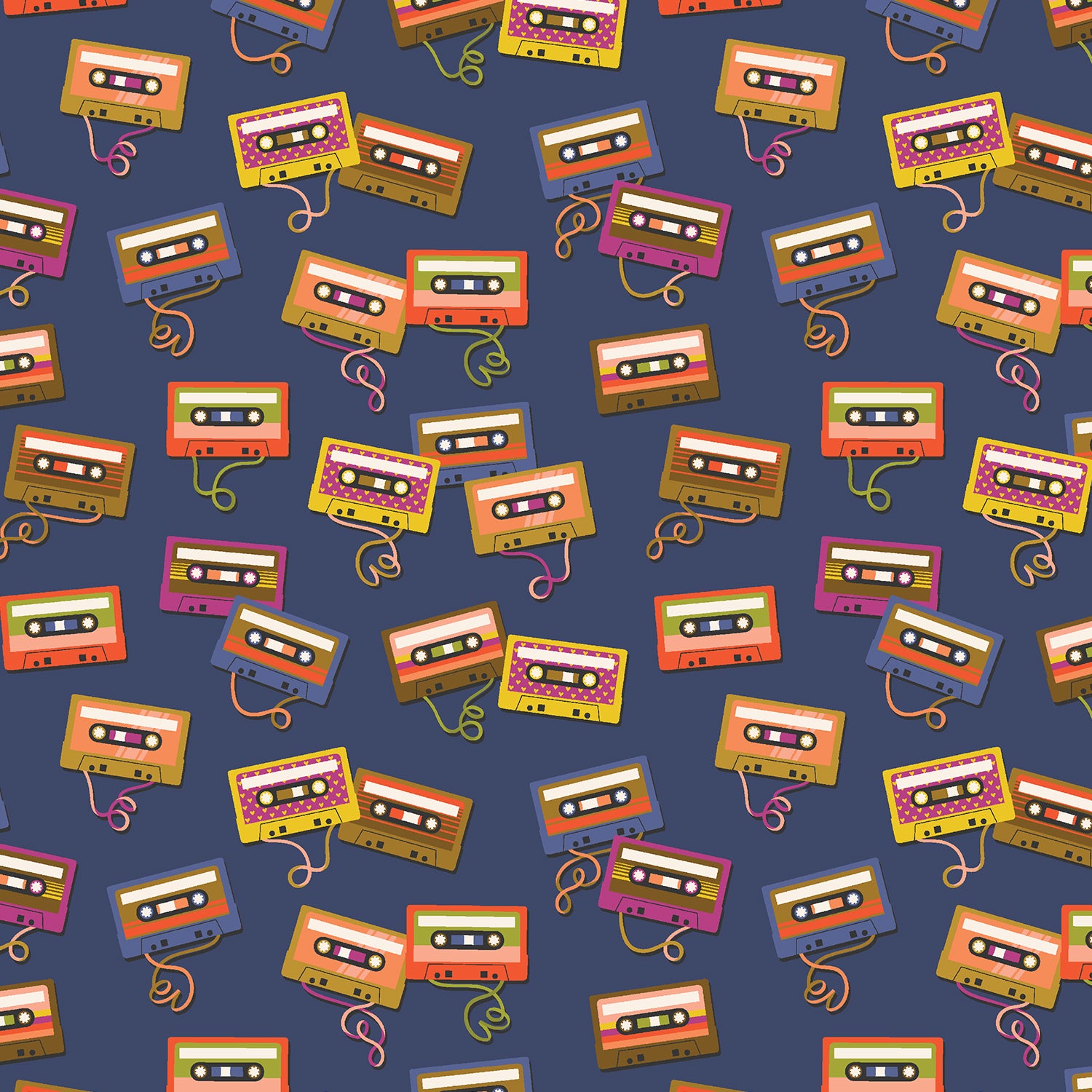 East Coast - B Side in Classic Blue | Quilting Cotton