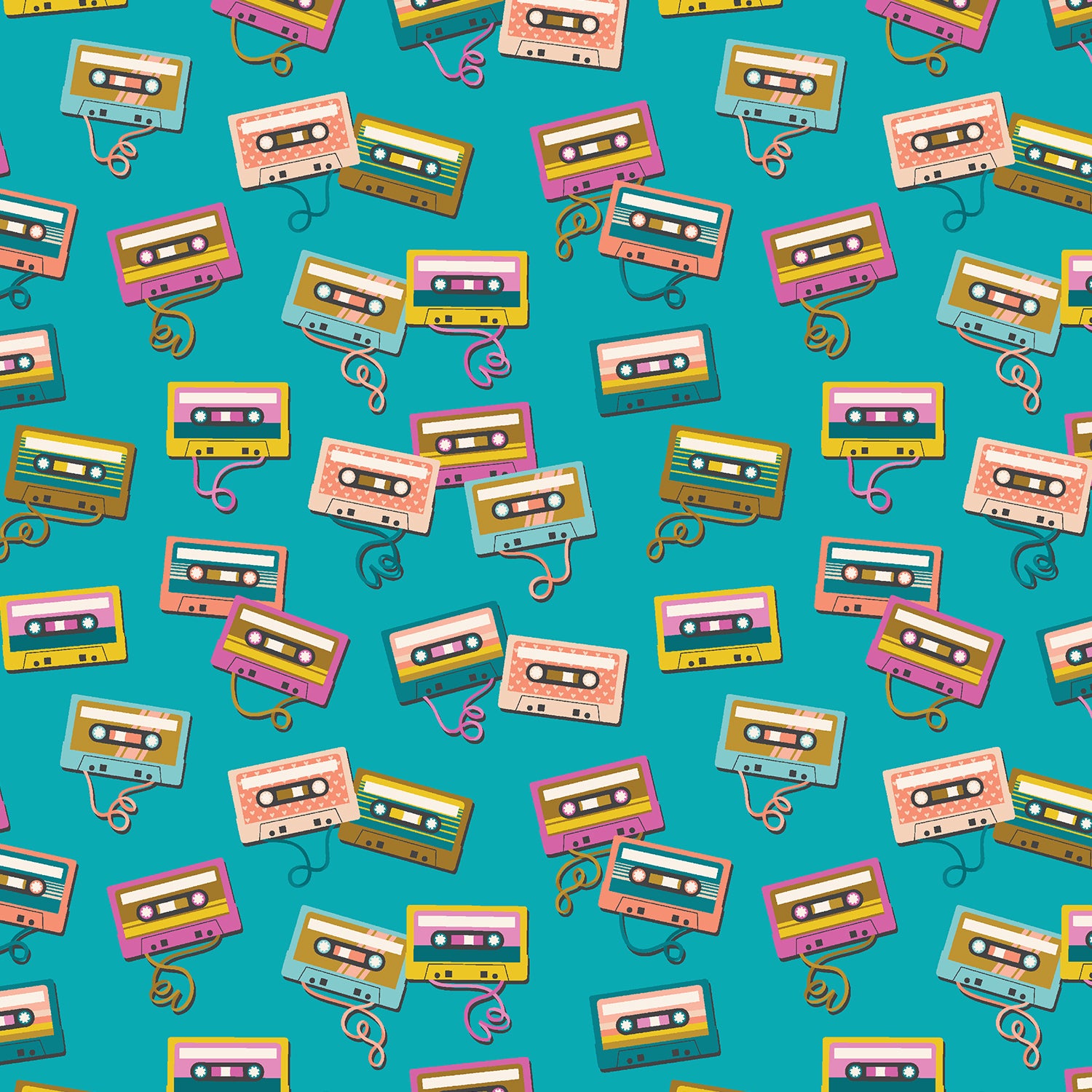 East Coast - B Side in Trendsetter Teal | Quilting Cotton