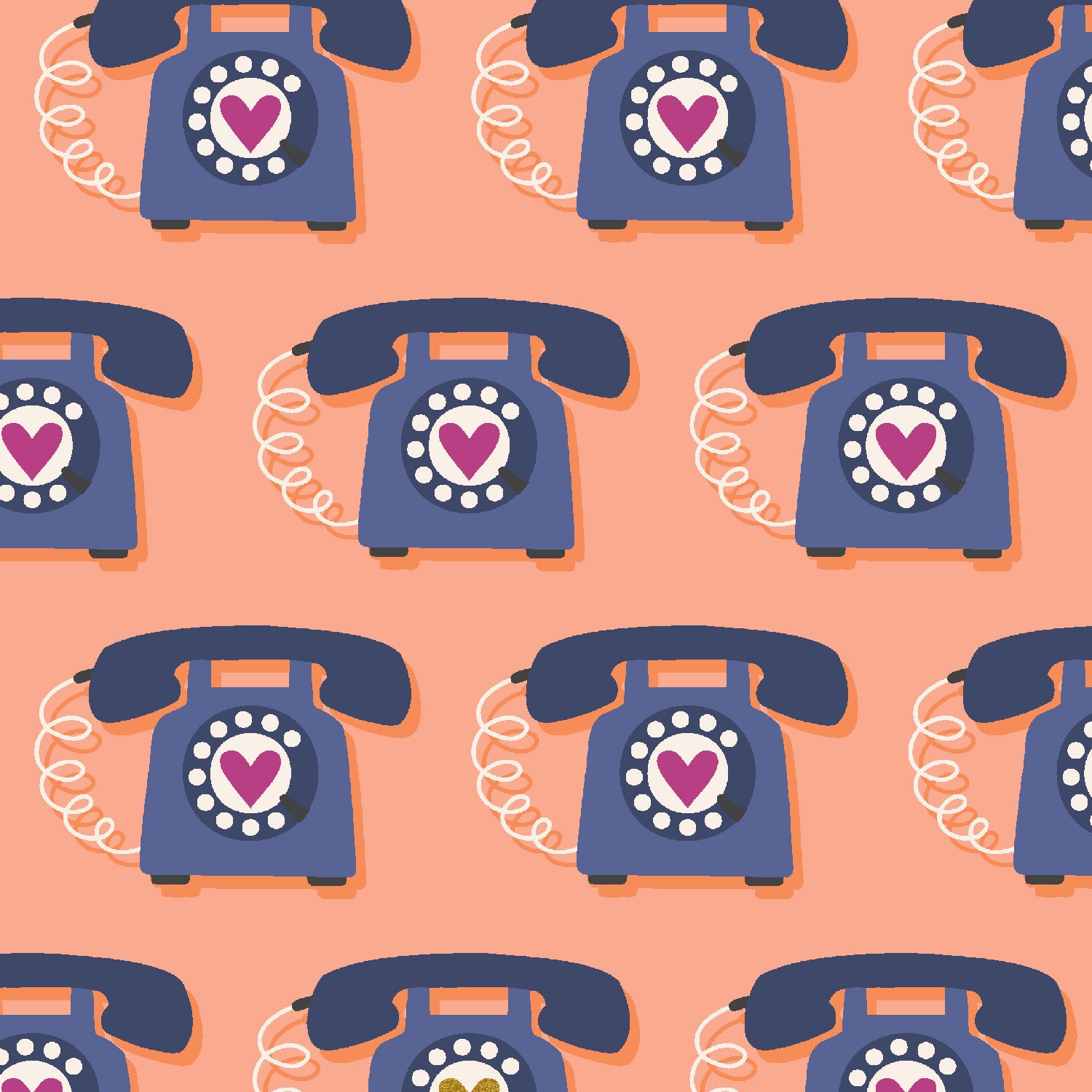 East Coast - Speed Dial in Dusty Rose | Quilting Cotton
