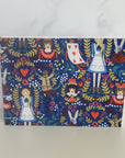 Standard Watercolor Sketchbook | 100% Cotton Paper | Wonderland in Navy