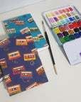 Handmade Mini Watercolor Sketchbook | 100% Cotton Paper | Retro East Coast