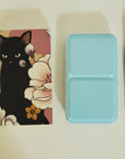 Handmade Mini Watercolor Sketchbook | 100% Cotton Paper | Floral Black Cats