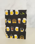 Handmade Mini Watercolor Sketchbook | 100% Cotton Paper | Kanpai Japanese Beer