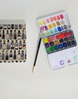 Handmade Mini Watercolor Sketchbook | Beer Bottle in Natural