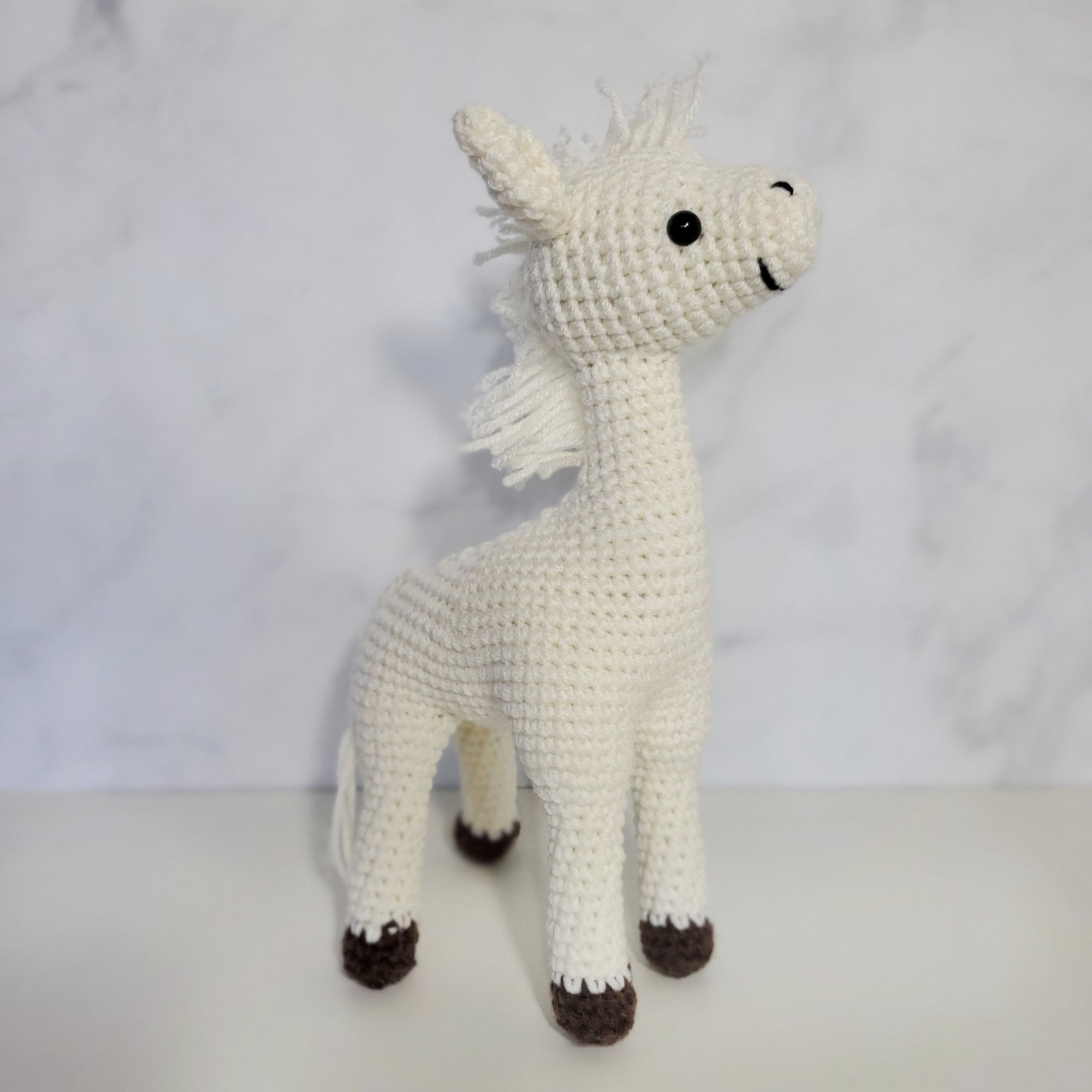 White Horse Plush Toy - 11 Inches