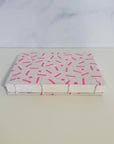 Handmade Mini Watercolor Sketchbook | Sprinkle in Neon Pink