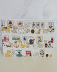 Standard Watercolor Sketchbook | 100% Cotton Paper | Dogs at Gallery in White