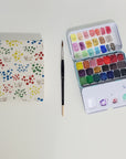 Handmade Mini Watercolor Sketchbook | Garden Kitty