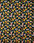 Orchard - Fruit Stickers in Hunter | Quilting Cotton