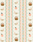 Home Sweet Home - Farmhouse Stripe in Cream | Linen Canvas