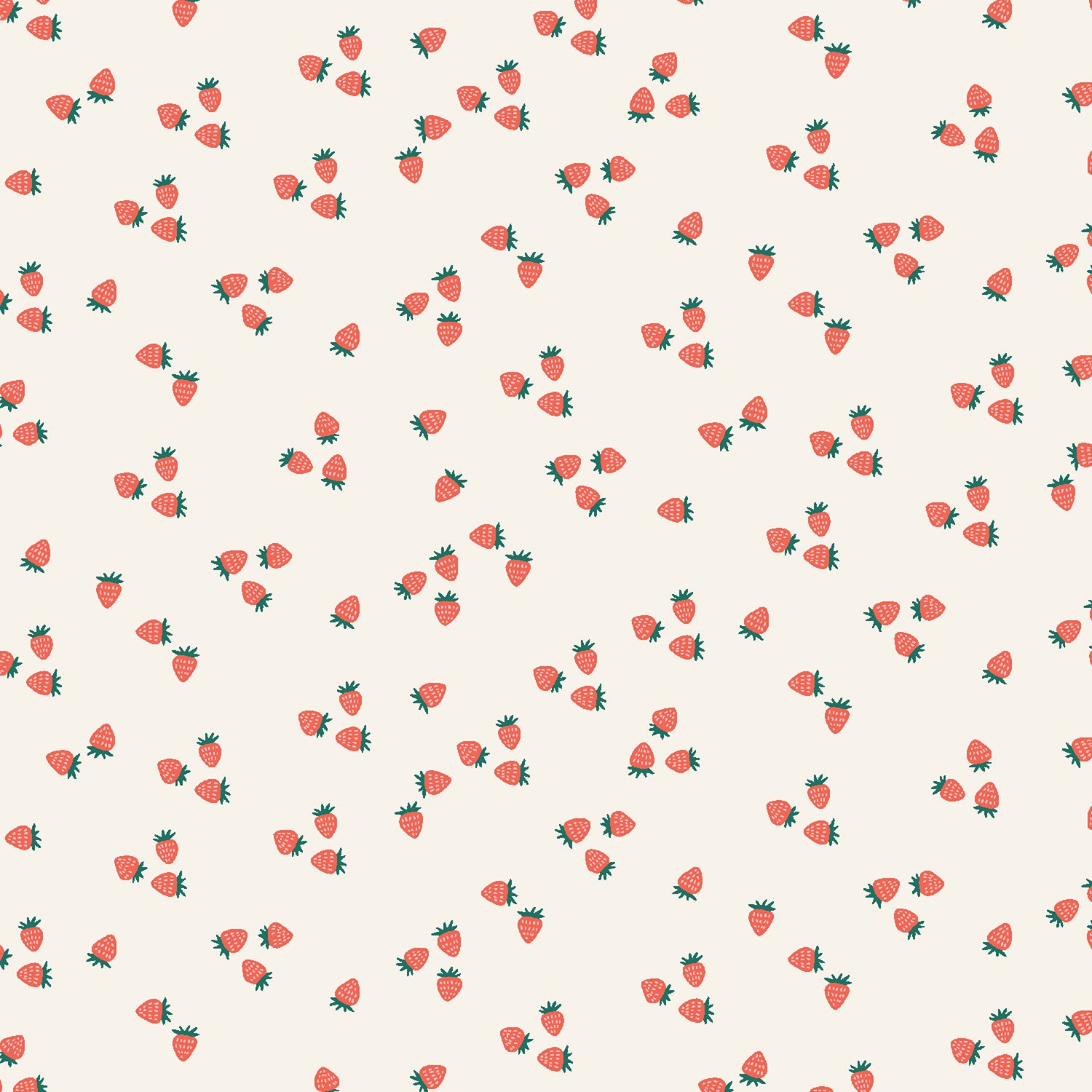 Sunday Afternoon - Seasonal Strawberries in Alpine | Quilting Cotton