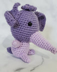 Elephant Plush Toy in Purple - 5 Inches