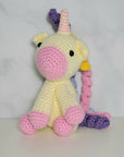 Unicorn Plush Toy - Sitting - 8 Inches