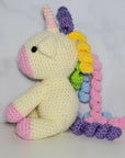 Unicorn Plush Toy - Sitting - 8 Inches