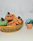 Crochet Pumpkin - Small - Smiley