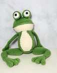 Crochet Plush Toy - Bewildered Frog