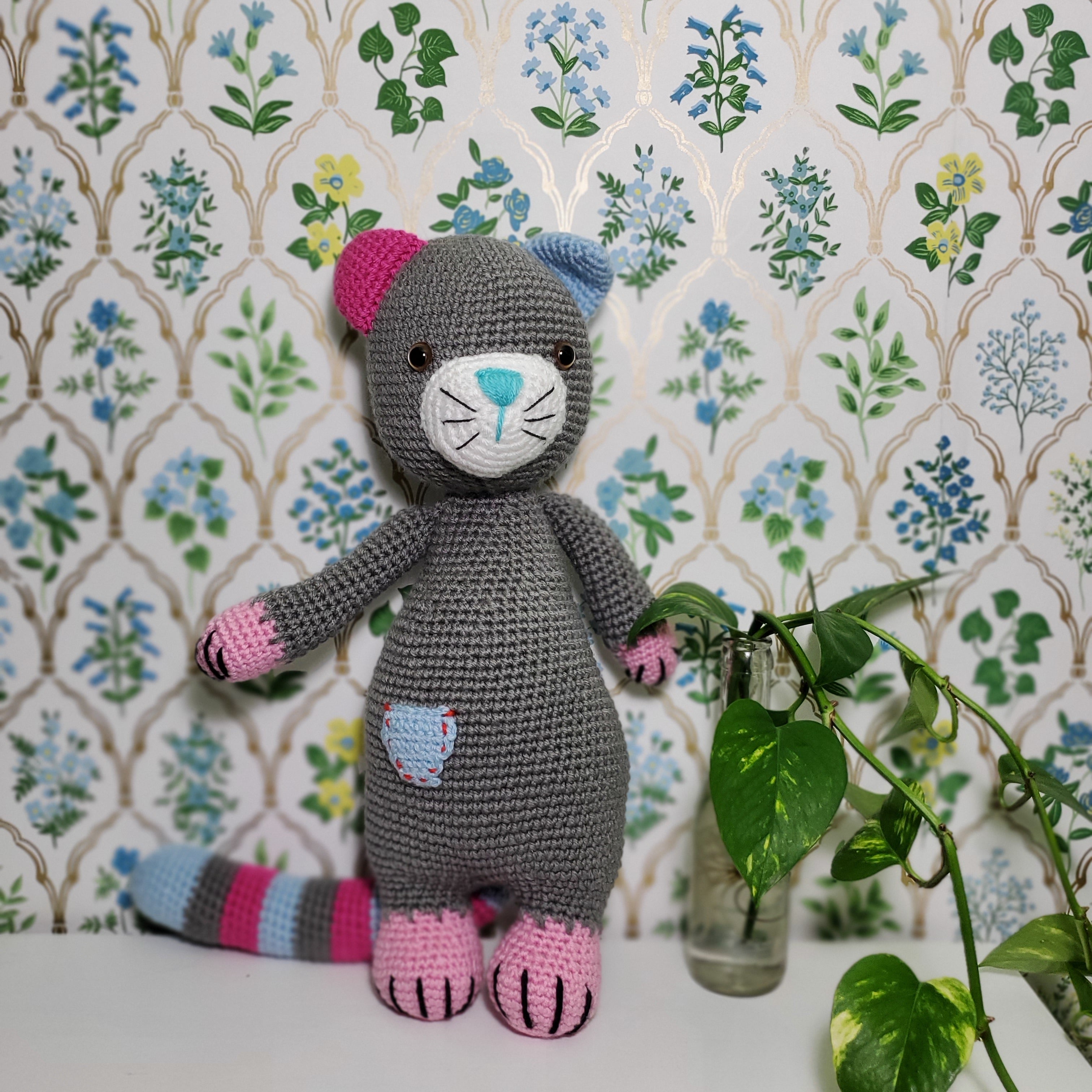 Crochet Plush Toy - Frugal Cat – Bee Handmade