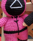 Crochet Character - Pink Jumpsuit Doll