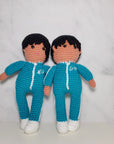 Crochet Character - Blue Jumpsuit Doll
