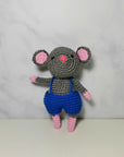 Crochet Toy - Little Mouse in Overall