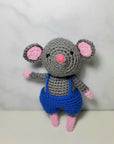Crochet Toy - Little Mouse in Overall