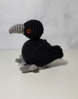 Crochet Toy - Small Black Crow