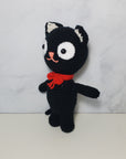 Crochet Character - Bow Tie Black Cat