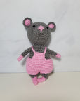 Crochet Toy - Little Mouse in Overall