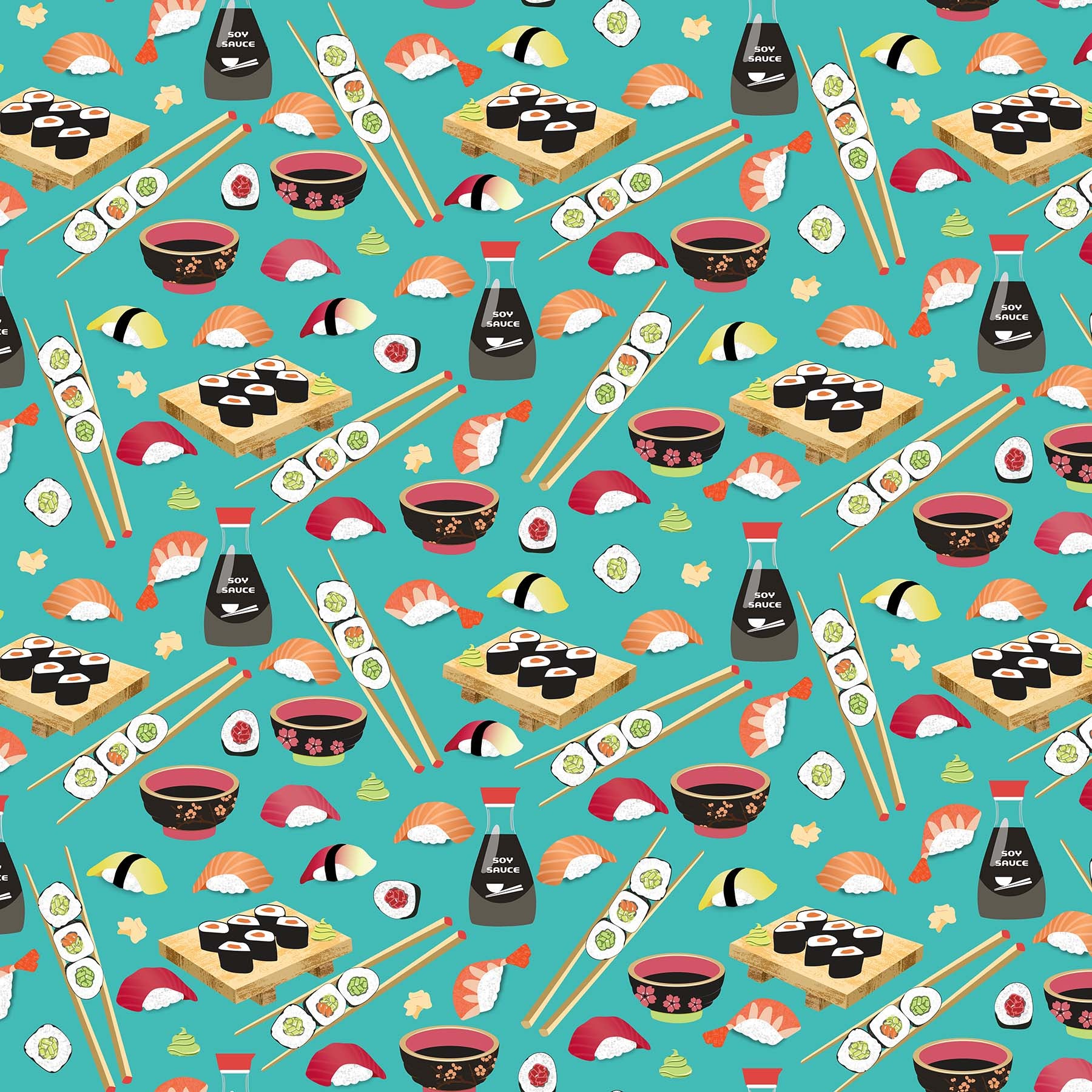 Sushi - Sushi Table in Turquoise